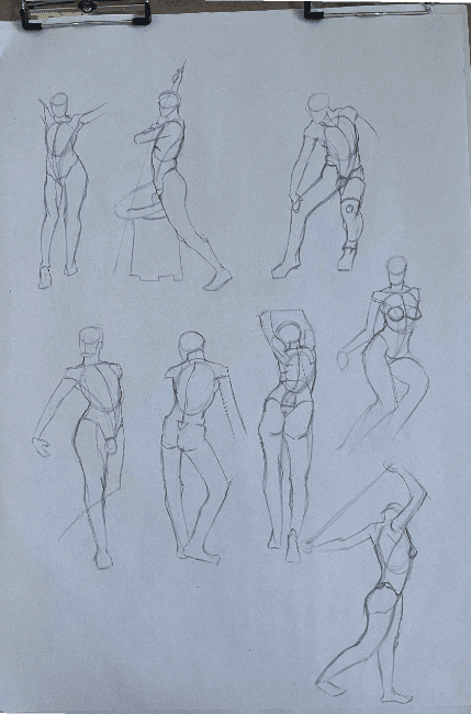 Gesture drawing Figure 5 Min