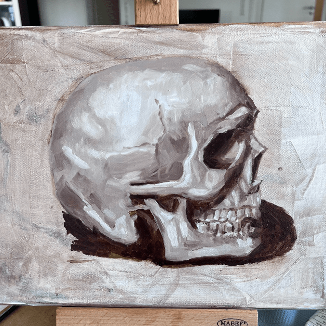 Oil fundamentals skull